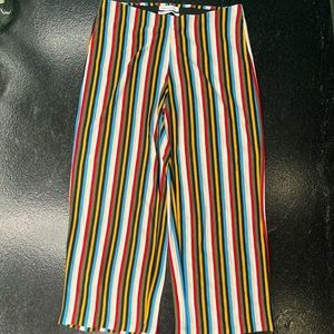 Urban Outfitters Rainbow Striped Knit Pants, Color: Rainbow, Size: Medium